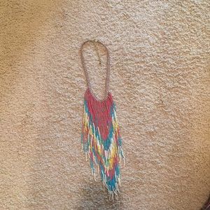 Tribal beaded necklace